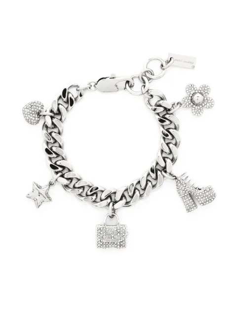 Marc Jacobs The Pavé Mini Icon charm bracelet Silver 2R3JBR001J81059