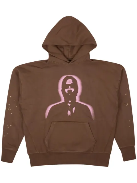 SP5DER Thug cotton hoodie Brown SP5KSH01