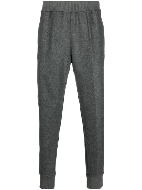 Jil Sander elasticated-waistband wool track pants Grey J22KA0166J40045