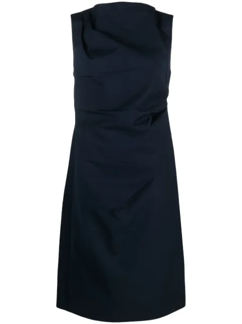Co gathered sleeveless midi dress Blue 4069ICSSPF23411