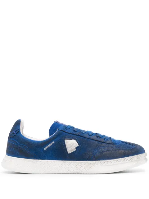 Ader Error Raff logo-embroidered suede sneakers Blue BMADFWSN0101BL