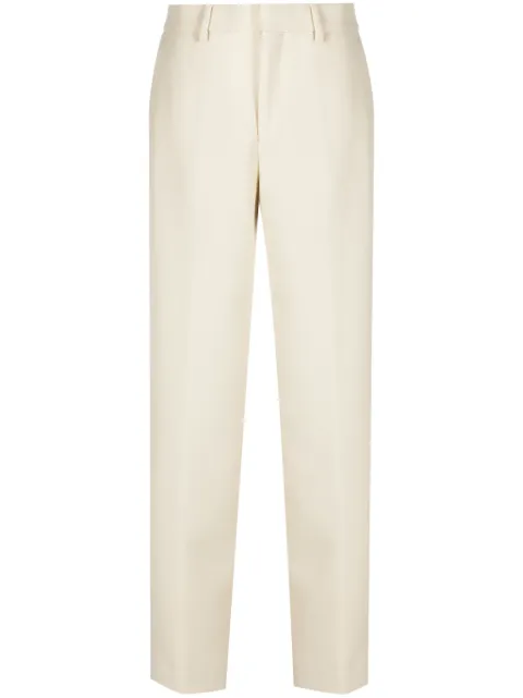 Closed satin-finish tailored trousers Neutrals C9136652722