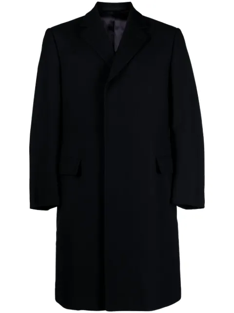 A.N.G.E.L.O. Vintage Cult 1970s notched-lapels wool coat Blue ANG380HNB