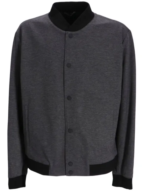 BOSS mélange-effect bomber jacket Grey 50502514