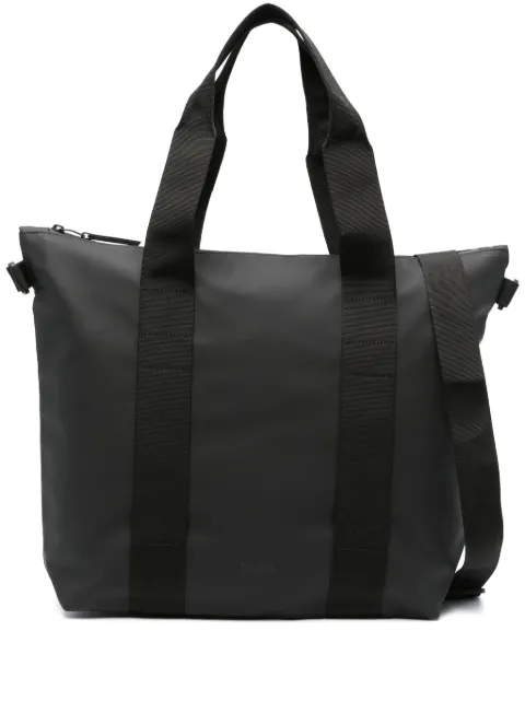 Rains mini logo-embossed tote bag Black 1416001