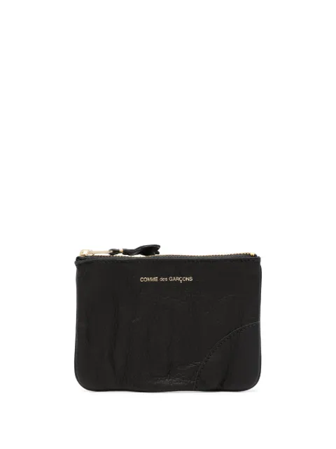 Comme Des Garçons Wallet logo-debossed leather wallet Black SA8100WW