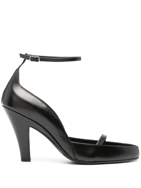 The Row 90mm cut-out leather pumps Black F1392BC60