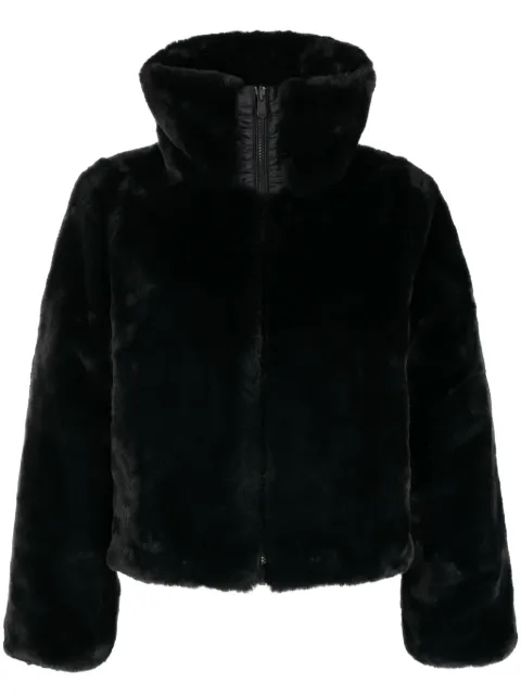 Save The Duck reversible faux-leather jacket Black PD31352WFURYE