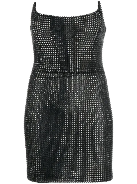 Giuseppe Di Morabito off-shoulder stud-embellished minidress Black FW23319DRT212