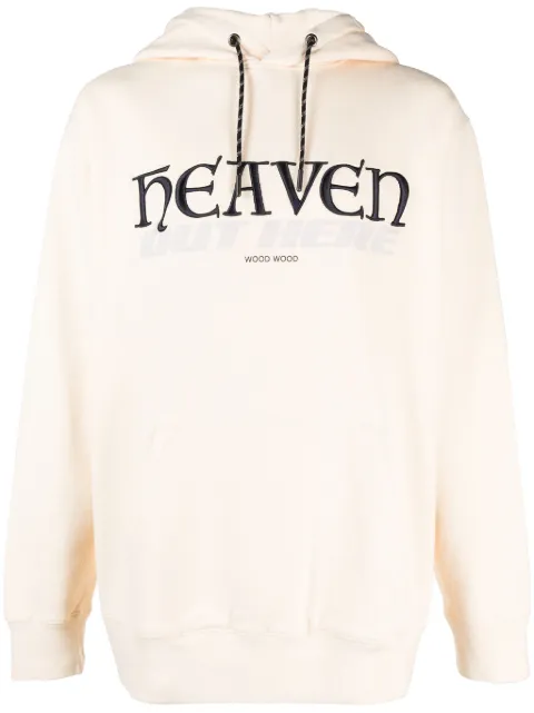 Wood Wood Zeus Heaven cotton hoodie Neutrals 123356032493