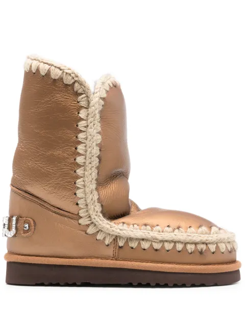 Mou 24 rhinestone-embellished boots Brown FW101037B