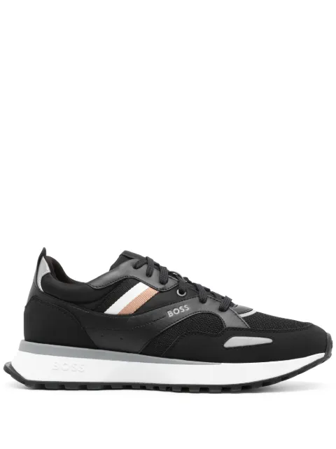 BOSS striped lace-up sneakers Black 50498280