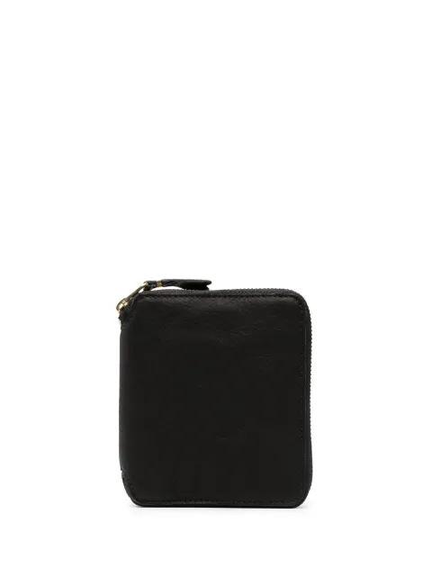 Comme Des Garçons Wallet logo-stamp leather wallet Black SA2100WW