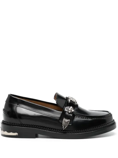 Toga Pulla round-toe leather loafers Black FTGPW104109021AJ1041
