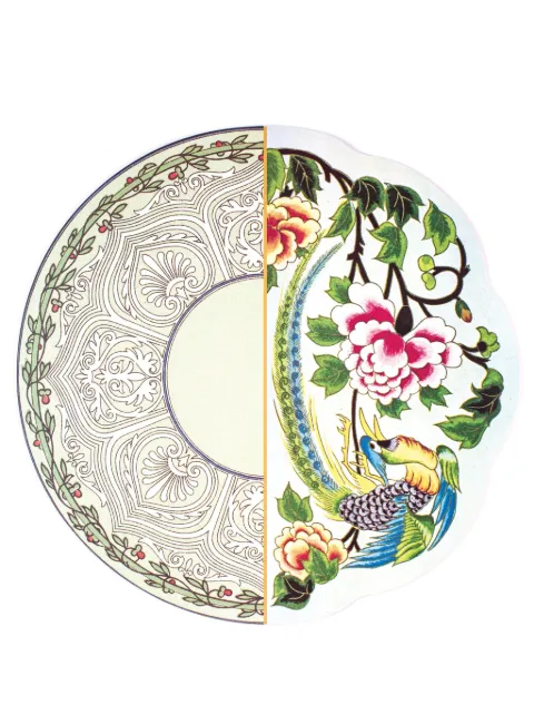 Seletti Hybrid Teodora floral-print tablemat (set of six) Green 07210X6