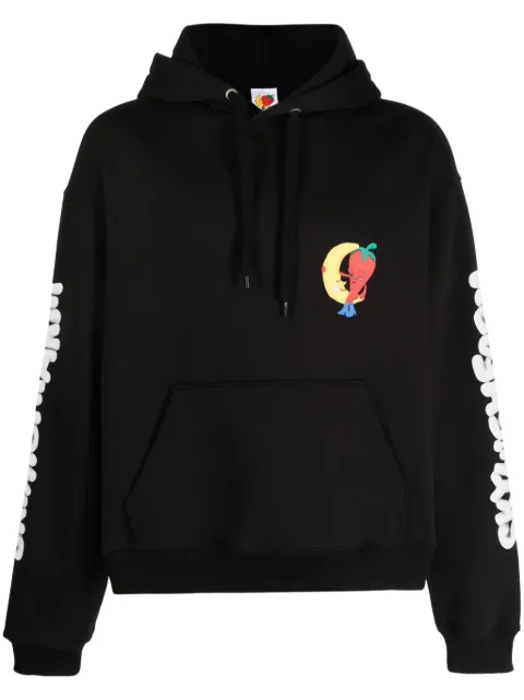 Sky High Farm Perennial Shana logo-print hoodie Black SHF04T041
