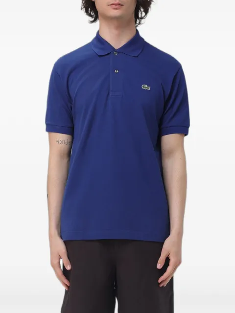 Lacoste logo-patch piqué polo shirt Blue 1212
