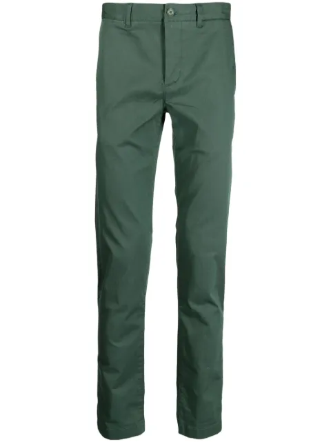 Lacoste mid-rise slim-cut trousers Green HH2661