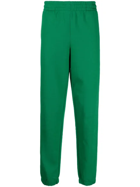 Lacoste logo-appliqué cotton blend track pants Green XH2101