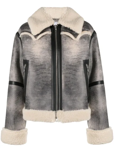 STAND STUDIO Lessie faux-shearling jacket Grey 619579073