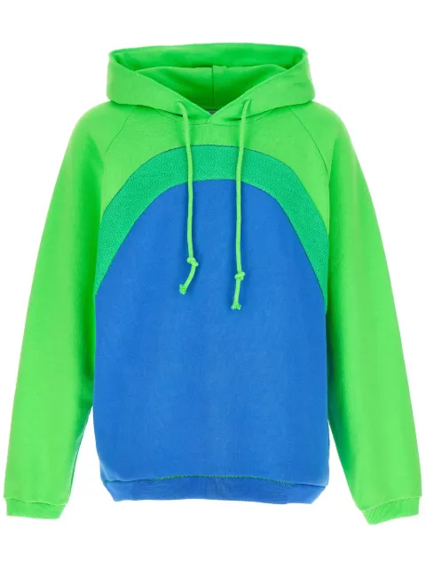 ERL Rainbow bouclé cotton hoodie Blue ERL07T023