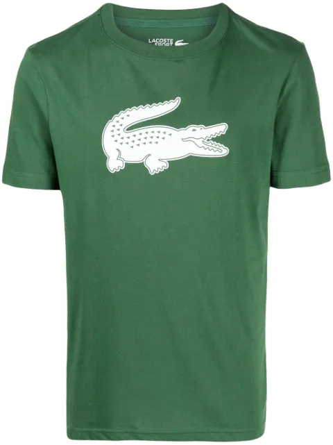 Lacoste logo-print cotton T-shirt Green TH2042