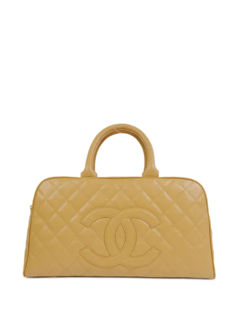 CHANEL Pre-Owned 2003 diamond quilted tote bag Neutrals 8940193