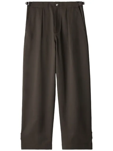 Burberry straight-leg cotton trousers Brown 8077752