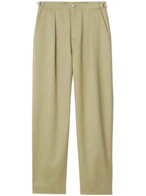 Burberry straight-leg cotton trousers Neutrals 8077505