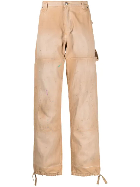 RHUDE Chevron painter pants Brown RHPF23PA10012372
