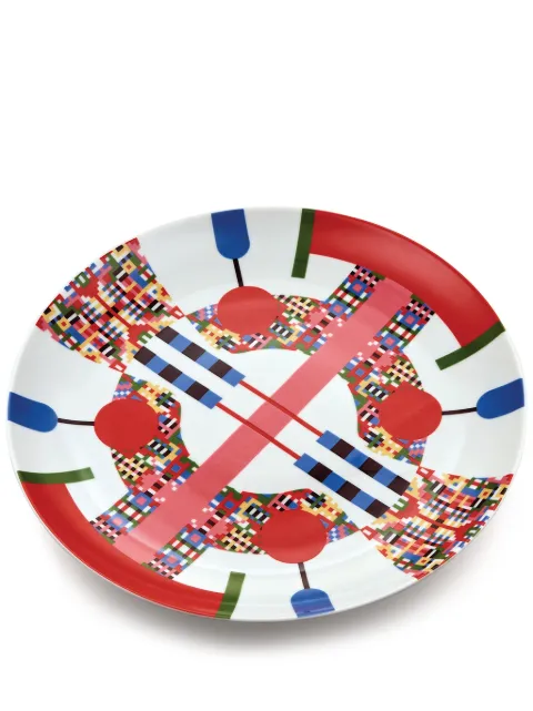 Alessi Holyhedrics porcelain plate White ESA101