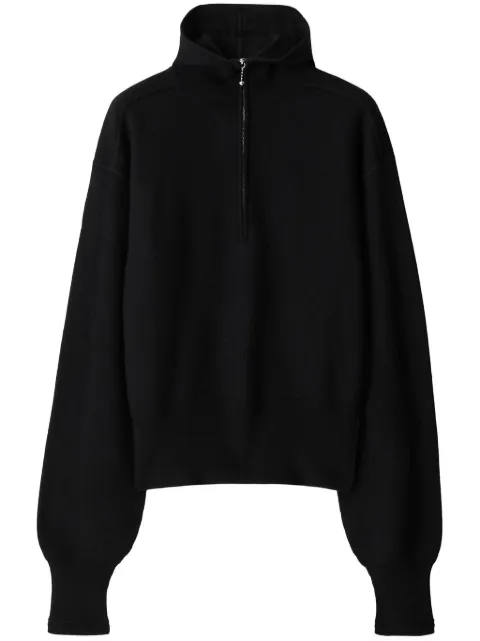 Burberry half-zip wool jumper Black 8075887