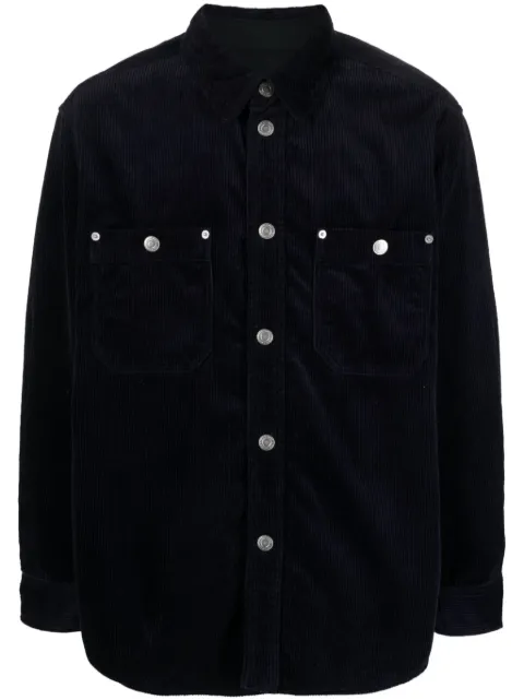 MARANT Ritchie corduroy shirt Blue 23ACH0089HAA3G34H