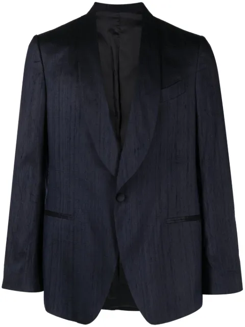 Lardini single-breasted silk blazer Blue EP6732EIEPE60312