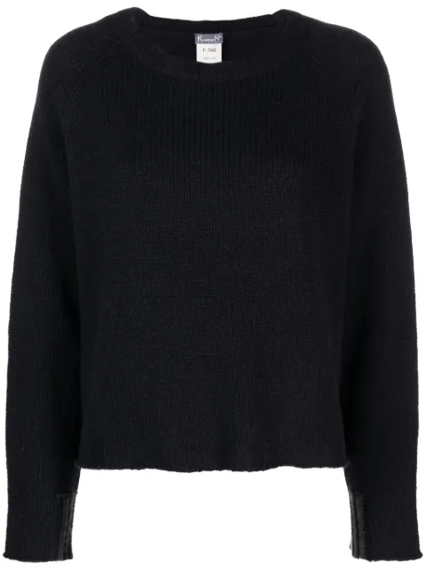 Kristensen Du Nord contrasting-trim cashmere jumper Blue F360