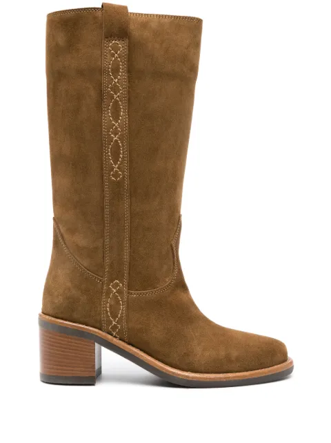Ash 60mm suede leather boots Brown PENELOPE02