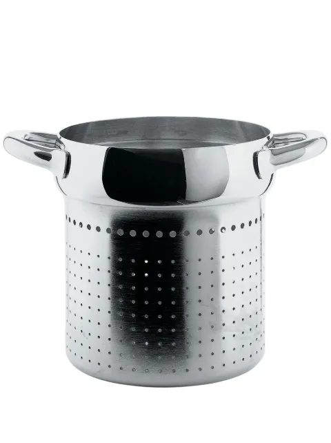 Alessi Mami stainless steel pierced basket Silver SG306