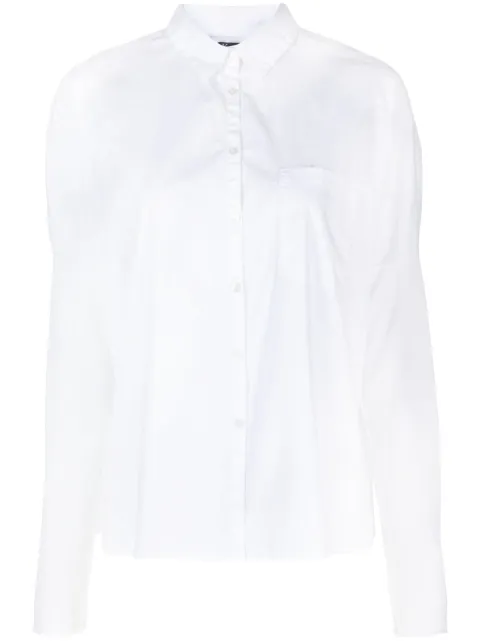 Kristensen Du Nord long-sleeve stretch-cotton shirt White F379