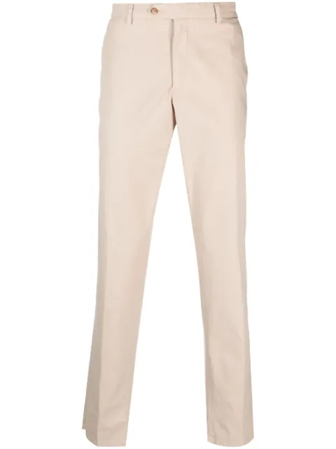 Lardini slim-fit cotton blend chinos Neutrals EPPARISD99