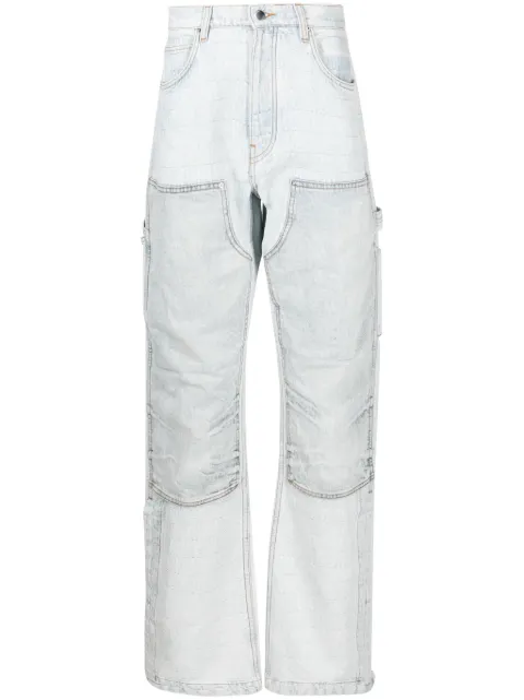 AMIRI jacquard straight-leg carpenter jeans Blue PF23MDF031