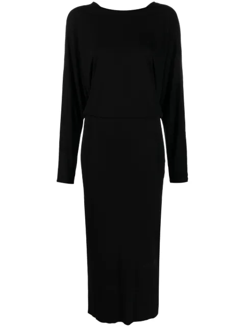 KHAITE The Trina open-back midi dress Black 5379480200