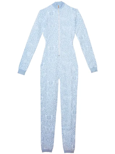Fleur Du Mal knitted catsuit Blue JS00730843