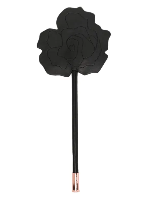 Fleur Du Mal rose-shaped leather paddle Black AC01250100