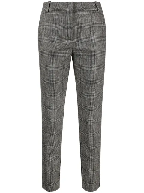 PINKO Bello checkered slim-fit trousers Grey 100155A07PBELLO