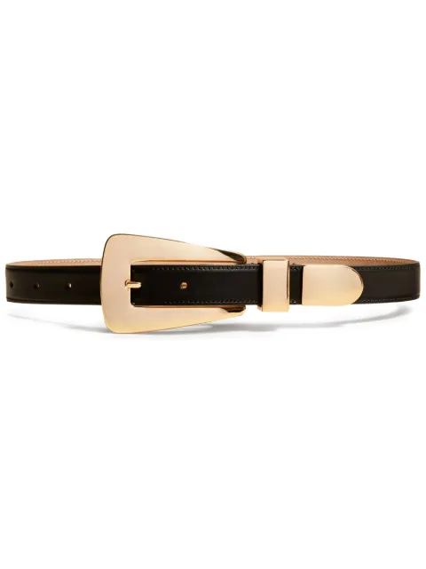 KHAITE The Lucca leather belt Black 9985763200
