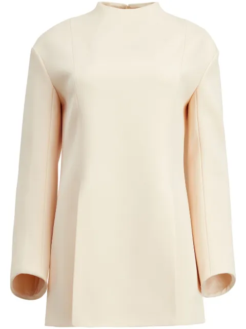KHAITE The Mahni slit-detail blouse Neutrals 23094070108