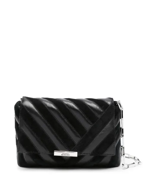 ISABEL MARANT Merine quilted leather crossbody bag Black 23APP0006FBA3C07M