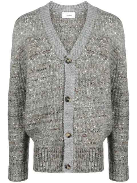 Lardini mélange ribbed-trim cardigan Grey ITLMML327IT61034