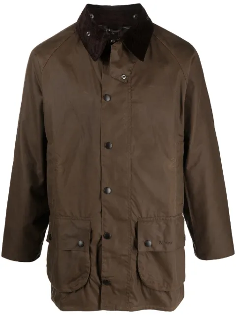 Barbour cotton wax-coated jacket Brown MWX0017