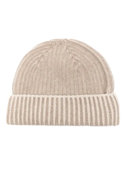Sease ribbed cashmere beanie Neutrals AB030XG027
